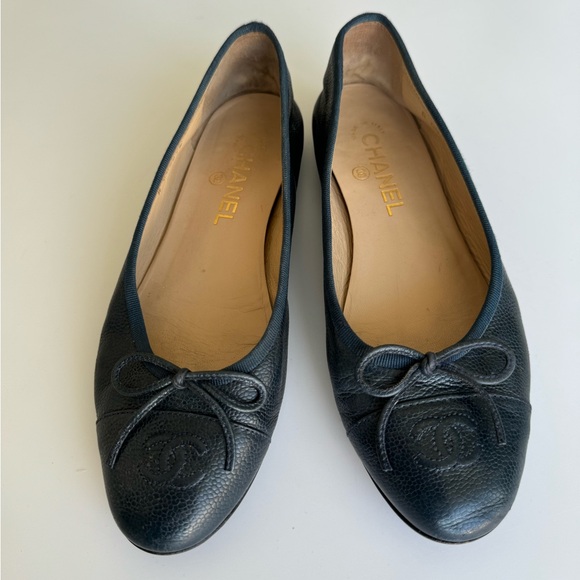 Chanel leather CC ballet flat - Picture 3 of 4